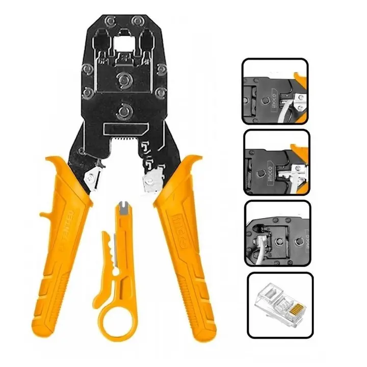 Ingco Hmpc1468p Modular Plug Crimper / Crimping Tool 2