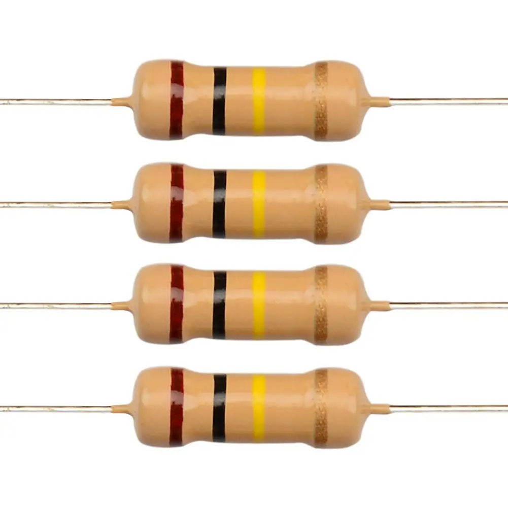 100K Ohm 1/4 Watt ±5% Tolerance Carbon Film Resistor 1
