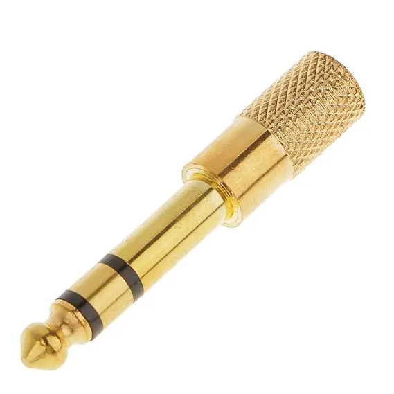 6.5Mm Male To 3.5Mm Female Microphone Audio Adapter Converter 1