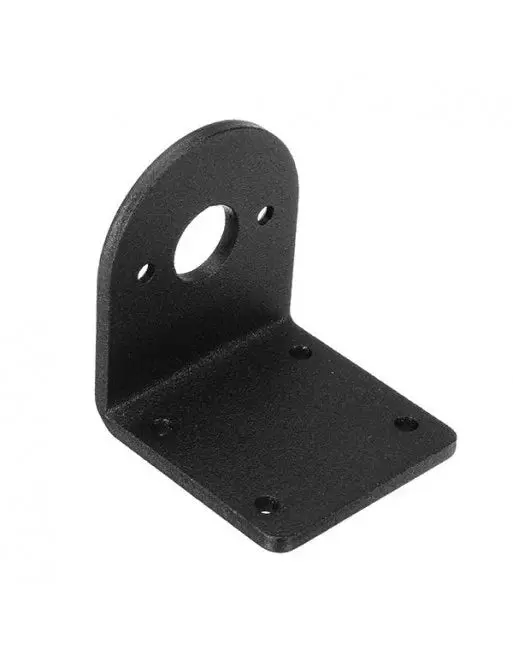 555 Dc Motor Bracket Black L Shape 1