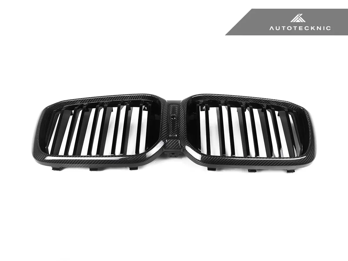 Autotecknic Dry Carbon Fiber Dual-Slats Front Grille Set - G01 X3 Lci | G02 X4 Lci 4
