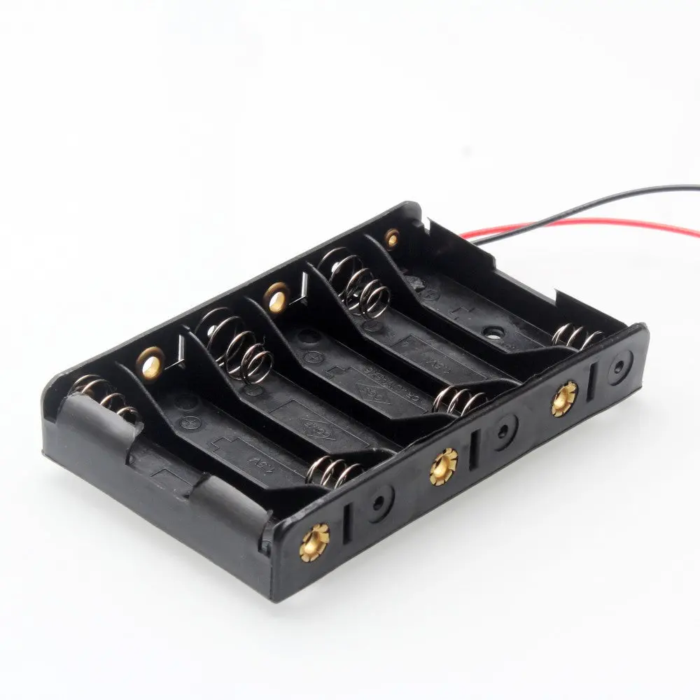 6 X Aa  1.5V Battery Holder Without Cover 1