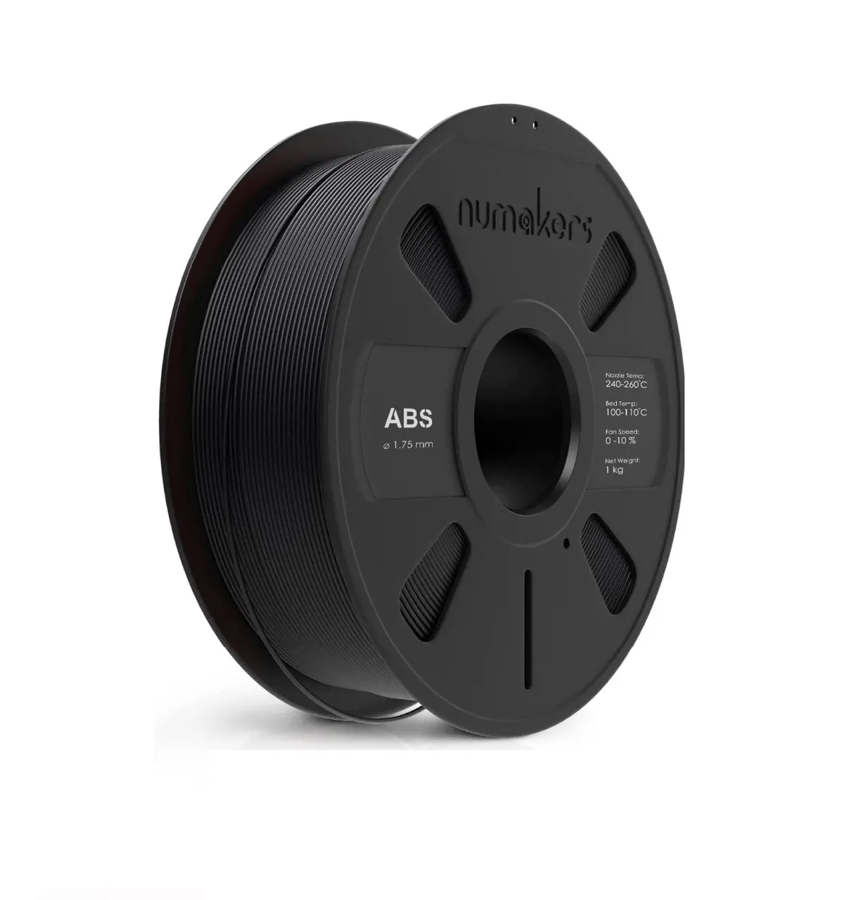 Numakers Abs Filament- Pitch Black - 1.75 Mm / 1 Kg 1