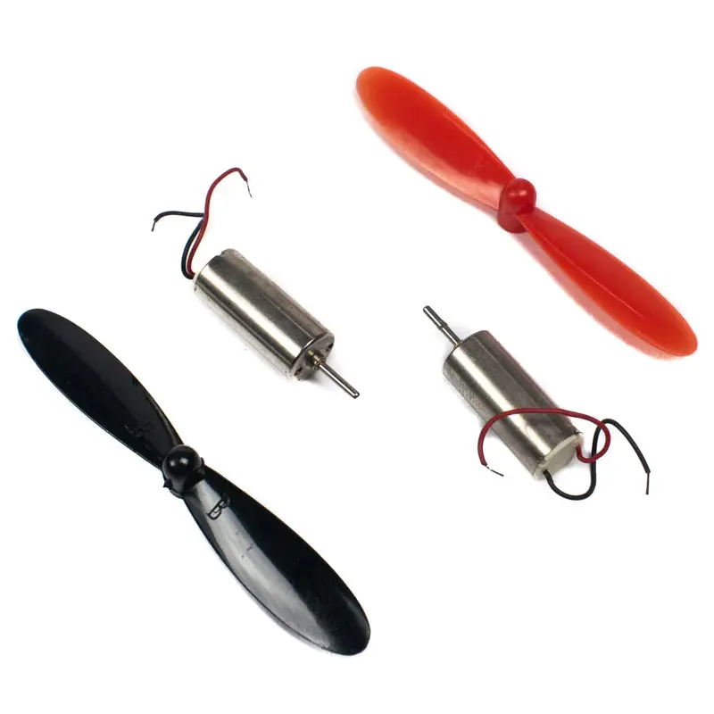 8X16mm 3.7V Micro Coreless Motor With Propeller High-Speed For Mini Drones (Pack Of 2 - Cw And Ccw) 1
