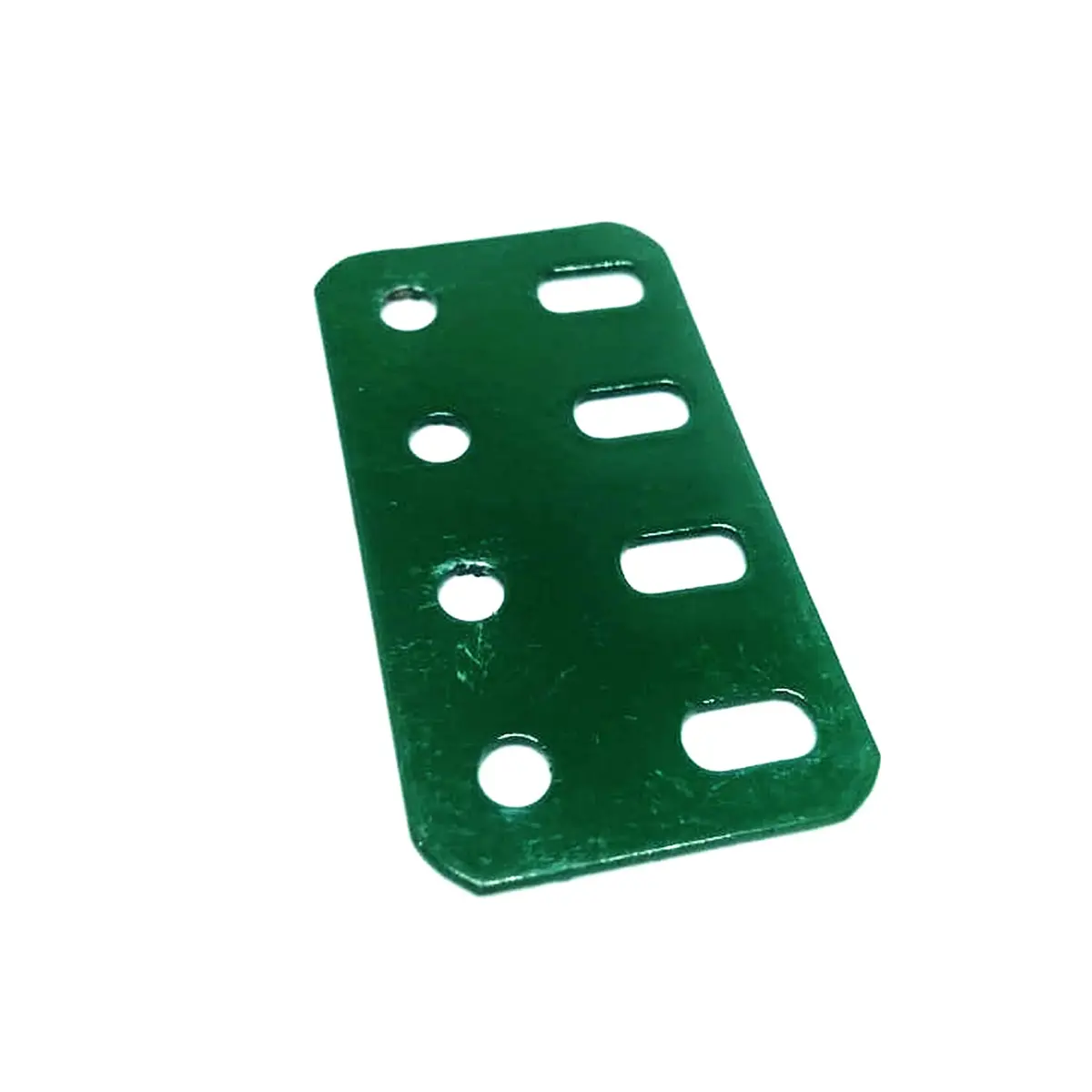 4 Holes Flat Metal Strip - 1" X 2" - Green 1