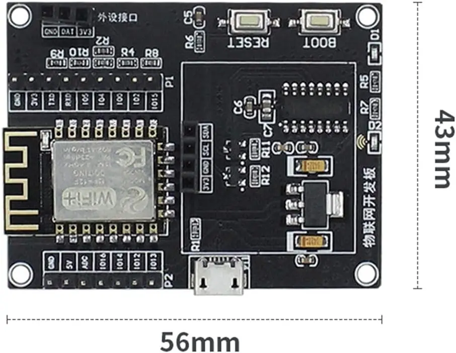 Esp8266 Internet Of Things Development Board + Usb Cable Wifi Development Network Serial Port Module Main Board Hygrometer Weather Station Diy 2