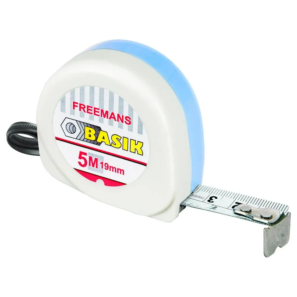 Freemans Bkc519 5M X 19Mm Measuring Tape With Belt Clip 1