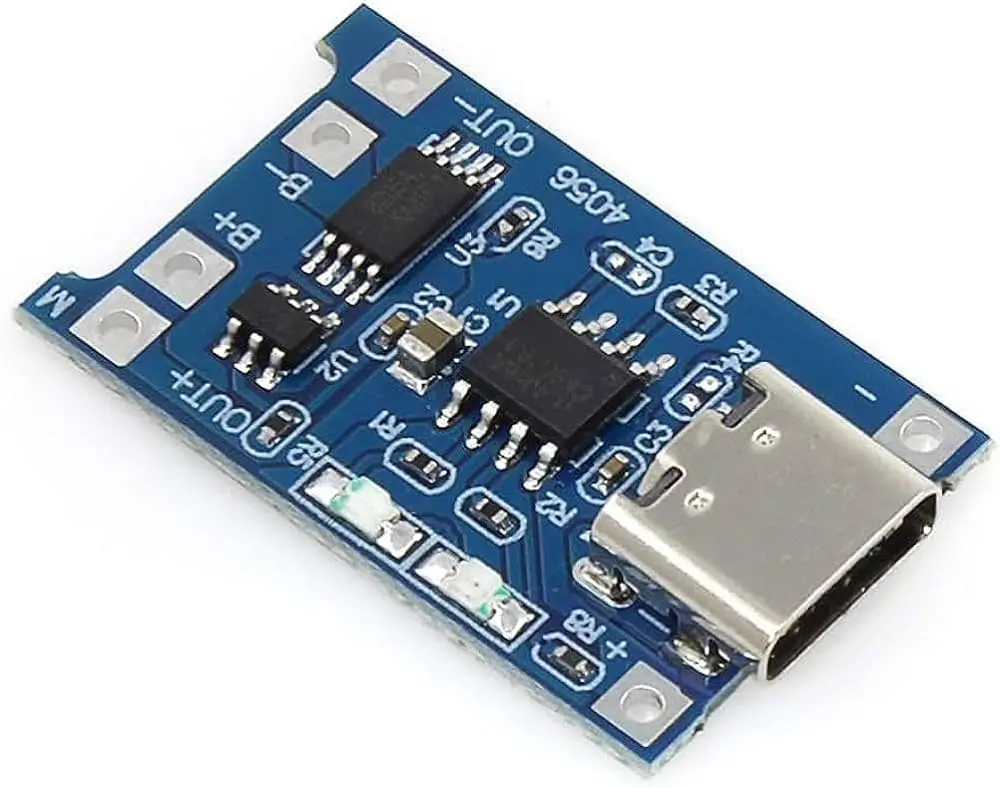 Type-C Tp4056 Lithium Battery Charger Module With Protection 5V 1A 18650 Battery 1