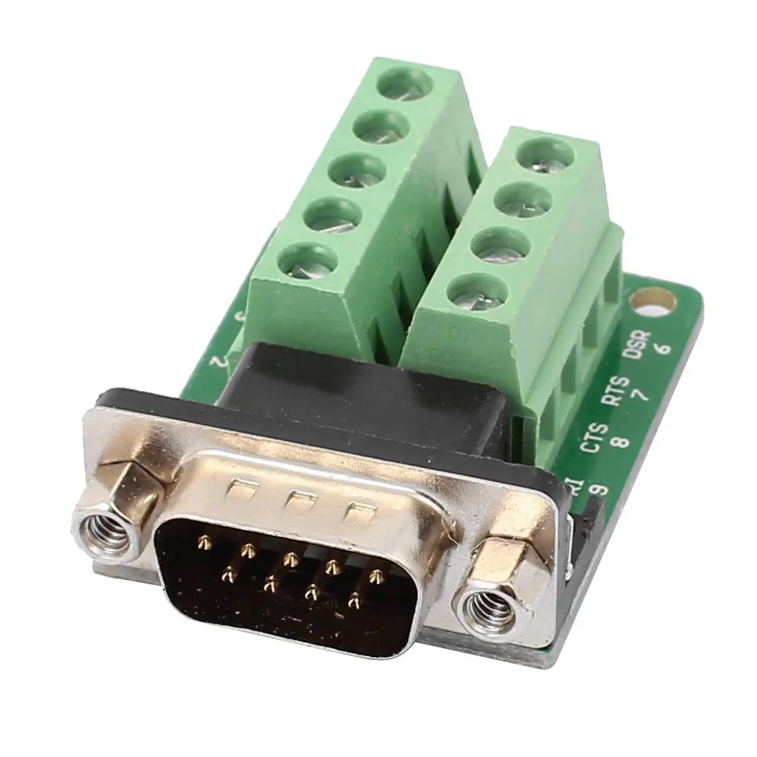 Rs232 D-Sub Db9 Male Adapter To Terminal Connector Screw Pbt Signal Module 1