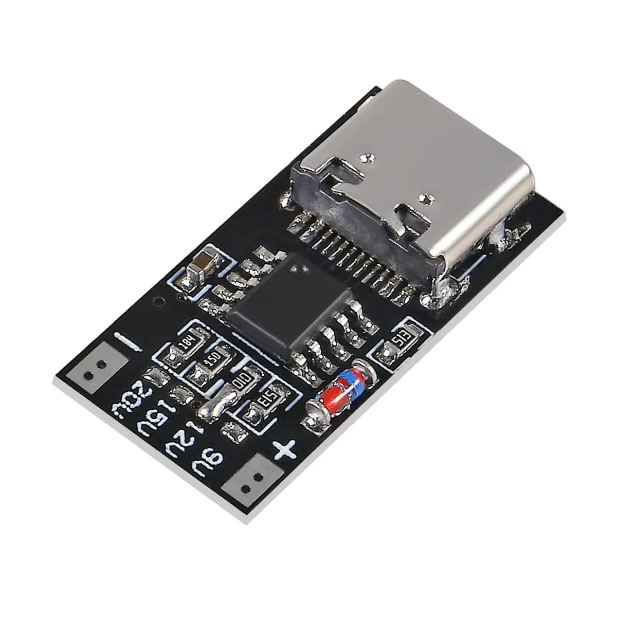 Usb-C Pd Trigger Board Module Pd/Qc Decoy Board Fast Charge Usb Type-C To Dc 9V 12V 15V 20V High Speed Charger Power Delivery Boost Module 1