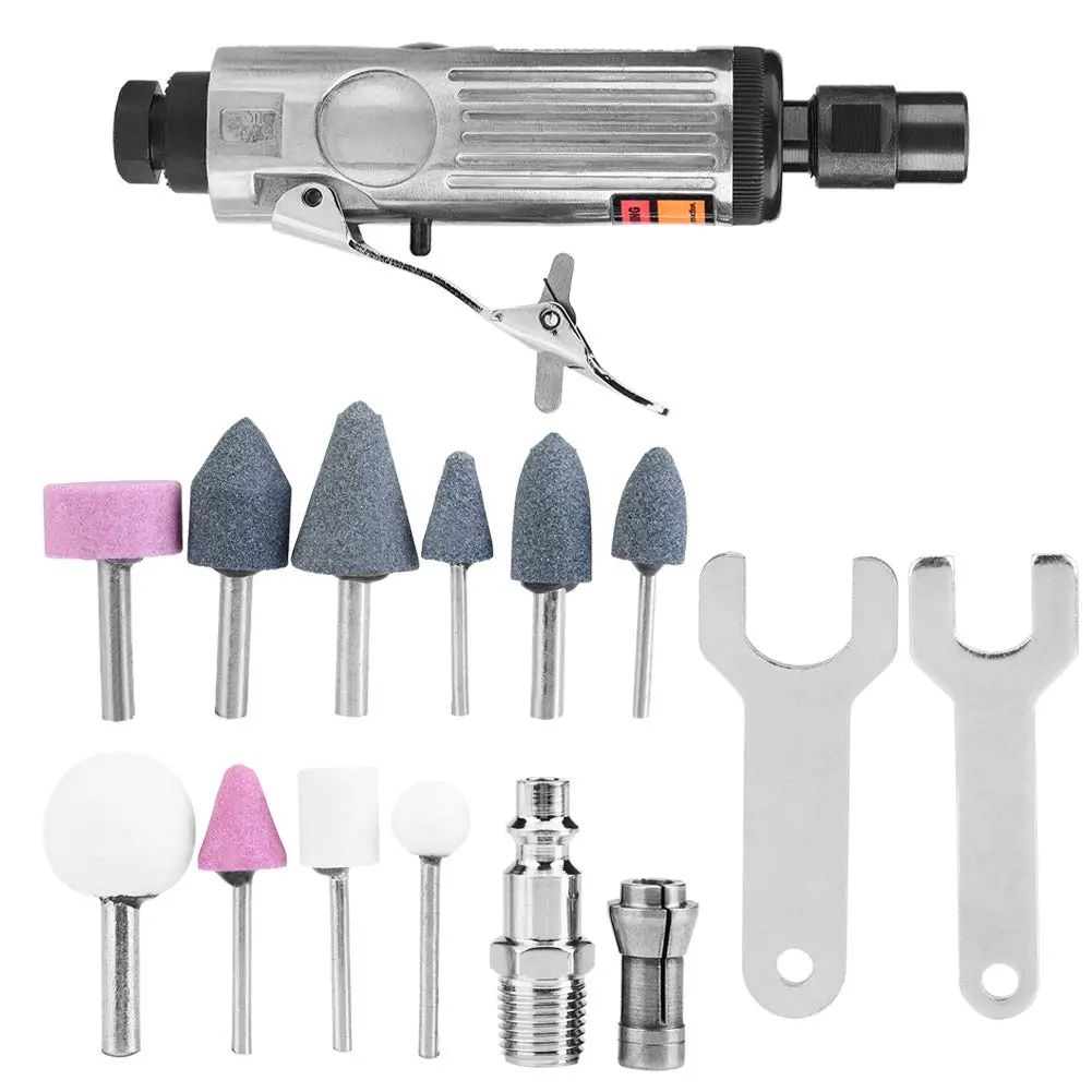 Air Sander Grinder Kit Polisher Machine Air Die Tool Metal Pneumatic Grinding Mill Tool Set For Polishing And Grinding 2