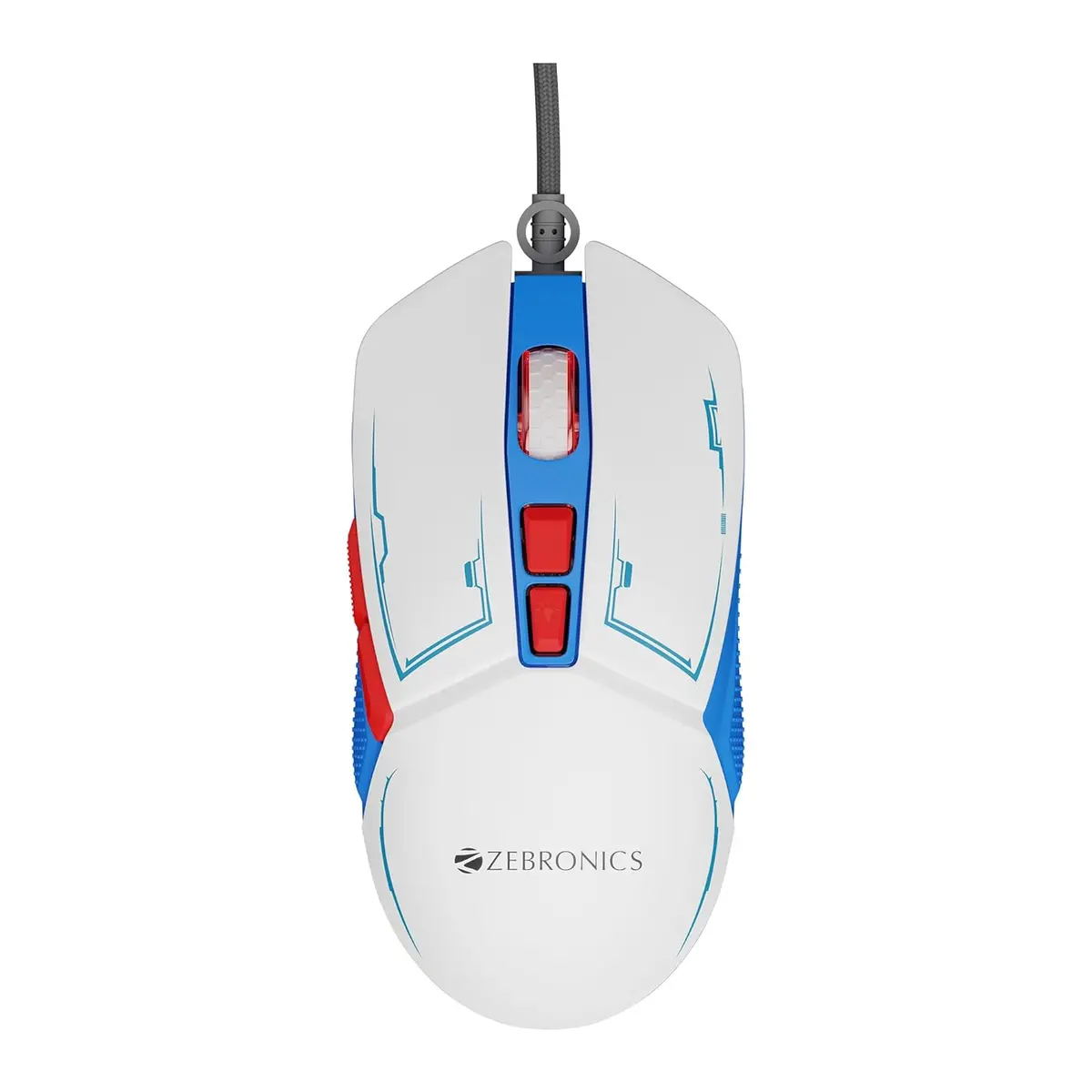 Zebronics Astro Premium Gaming Mouse With Upto 7200 Dpi, 7 Buttons, Braided Cable, High Resolution, Windows Software With Rgb Led Light 1