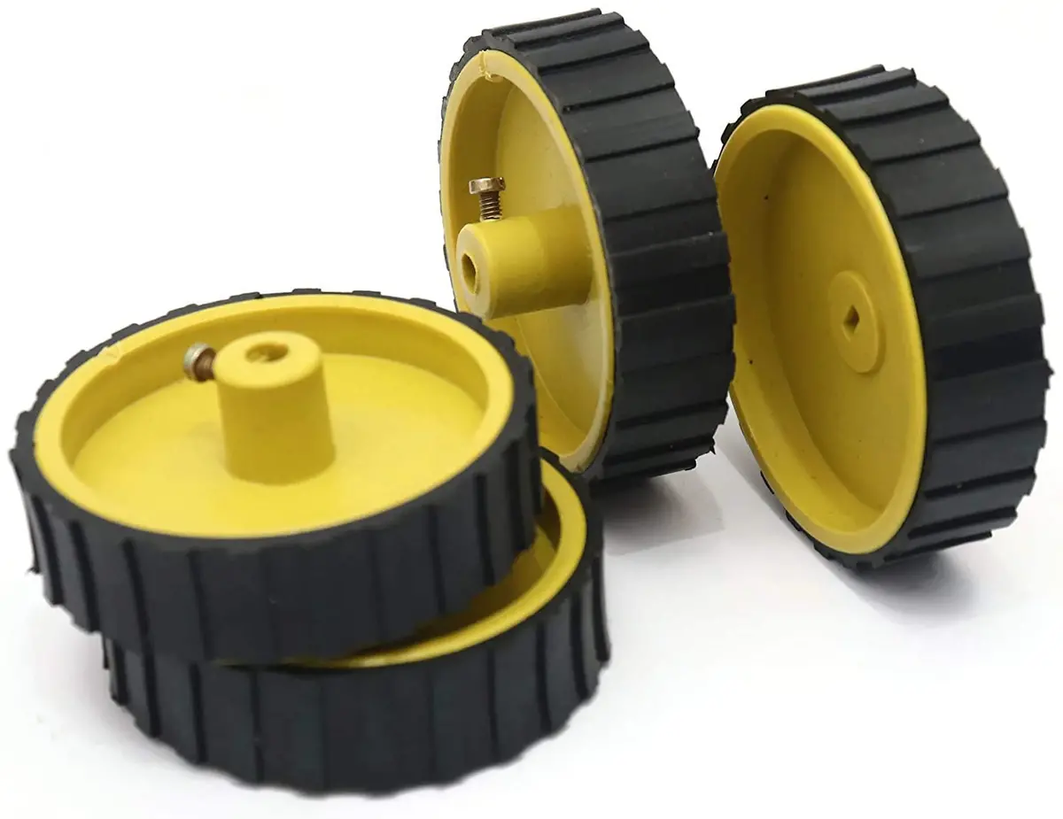 7X2 Wheel 6Mm Shaft (Yellow) 1