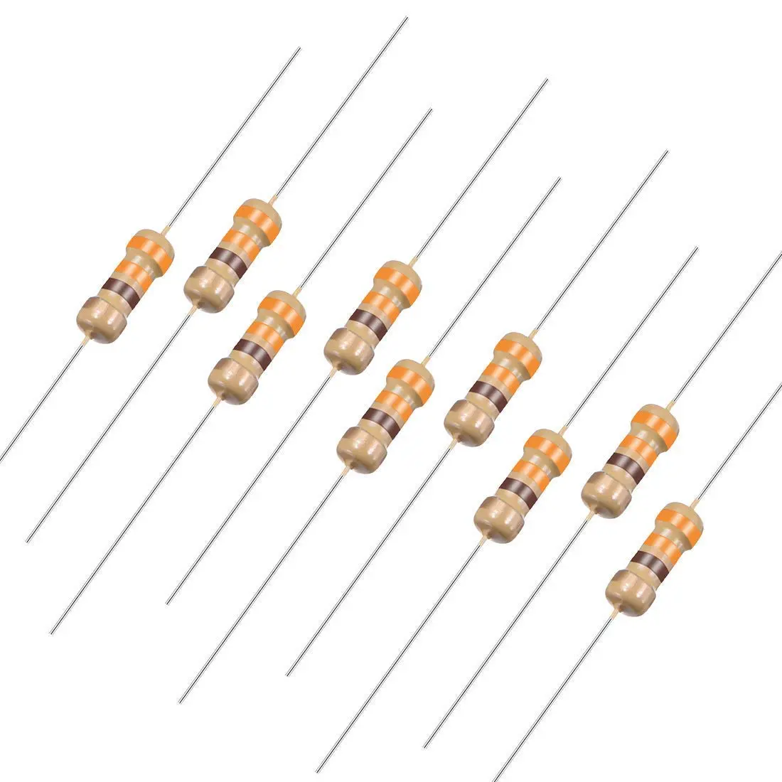 330E Ohm 1/4 Watt ±5% Tolerance Carbon Film Resistor 1
