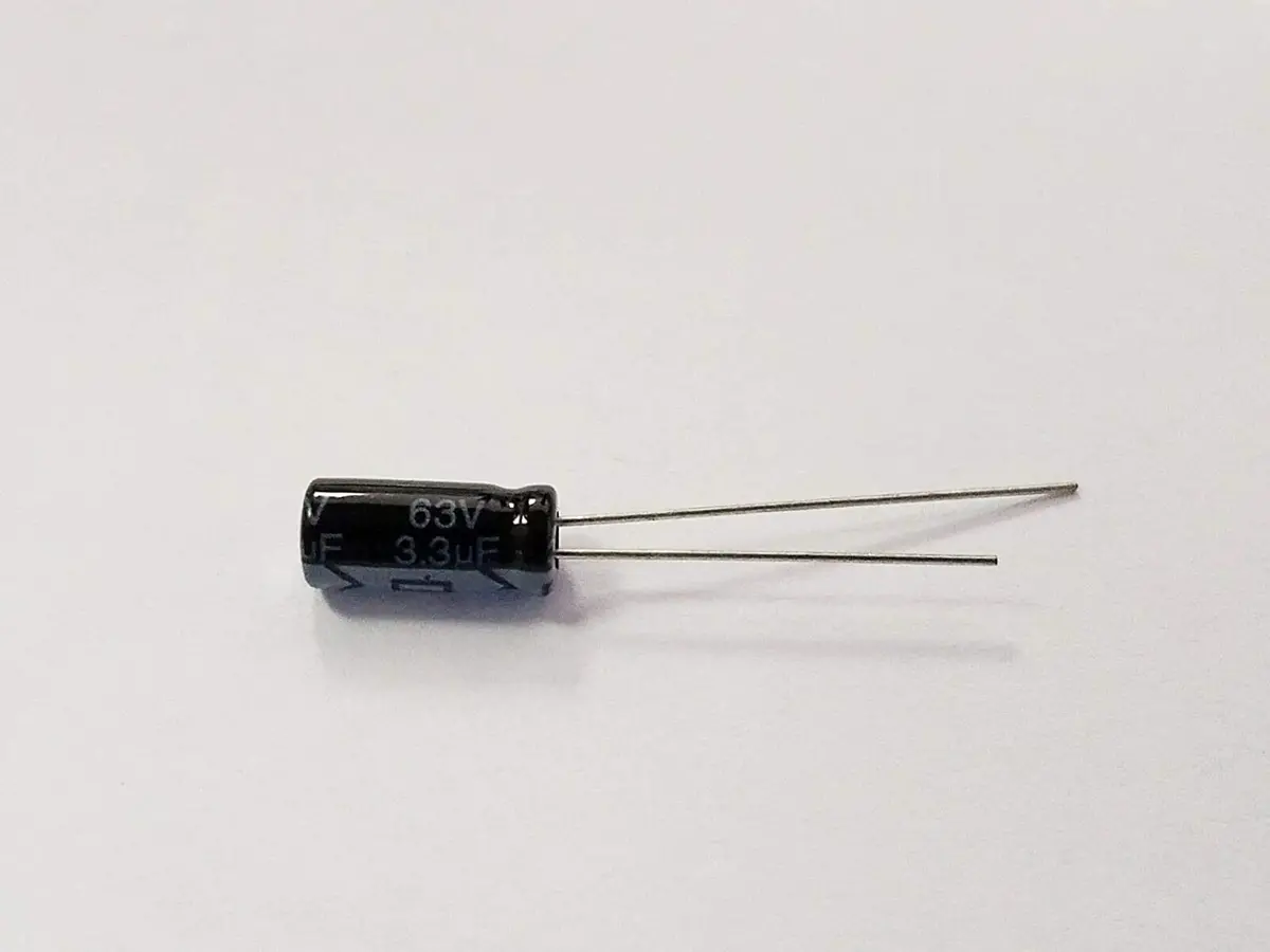 3.3Uf 63V Electrolytic Capacitor 1