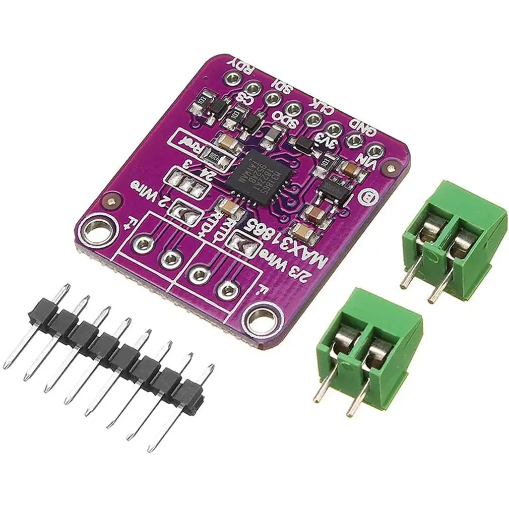 Max31865 2/3/4 Wire Platinum Rtd Converter Resistance Temperature Detector Module Pt100-Pt1000 1