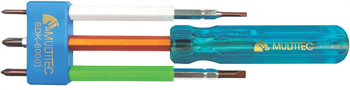 Multitec Sdk-600 (I) 6 In 1 Multibit Insulated Screw Driver Set With Voltage Tester Handle 1
