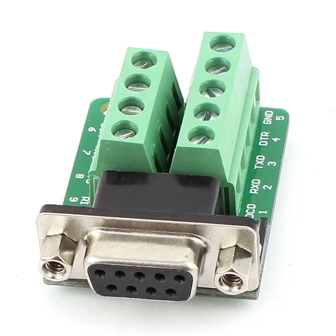 Rs232 D-Sub Db9 Female Adapter To Terminal Connector Signal Module 1