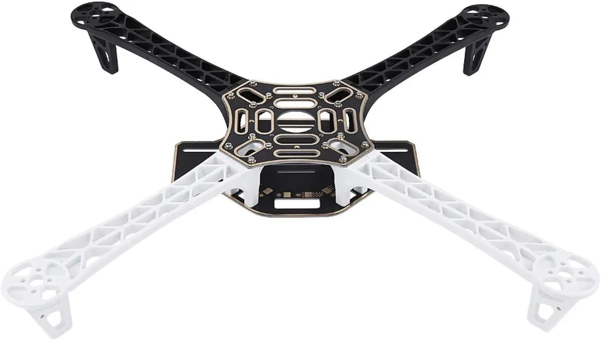 (Made In India) F450 / Q450 Quadcopter Drone Frame Kit With Integrated Pcb (Black & White) 1