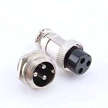 3 Pin Metal Aviation Plug Male And Female Panel Connector Gx16 1