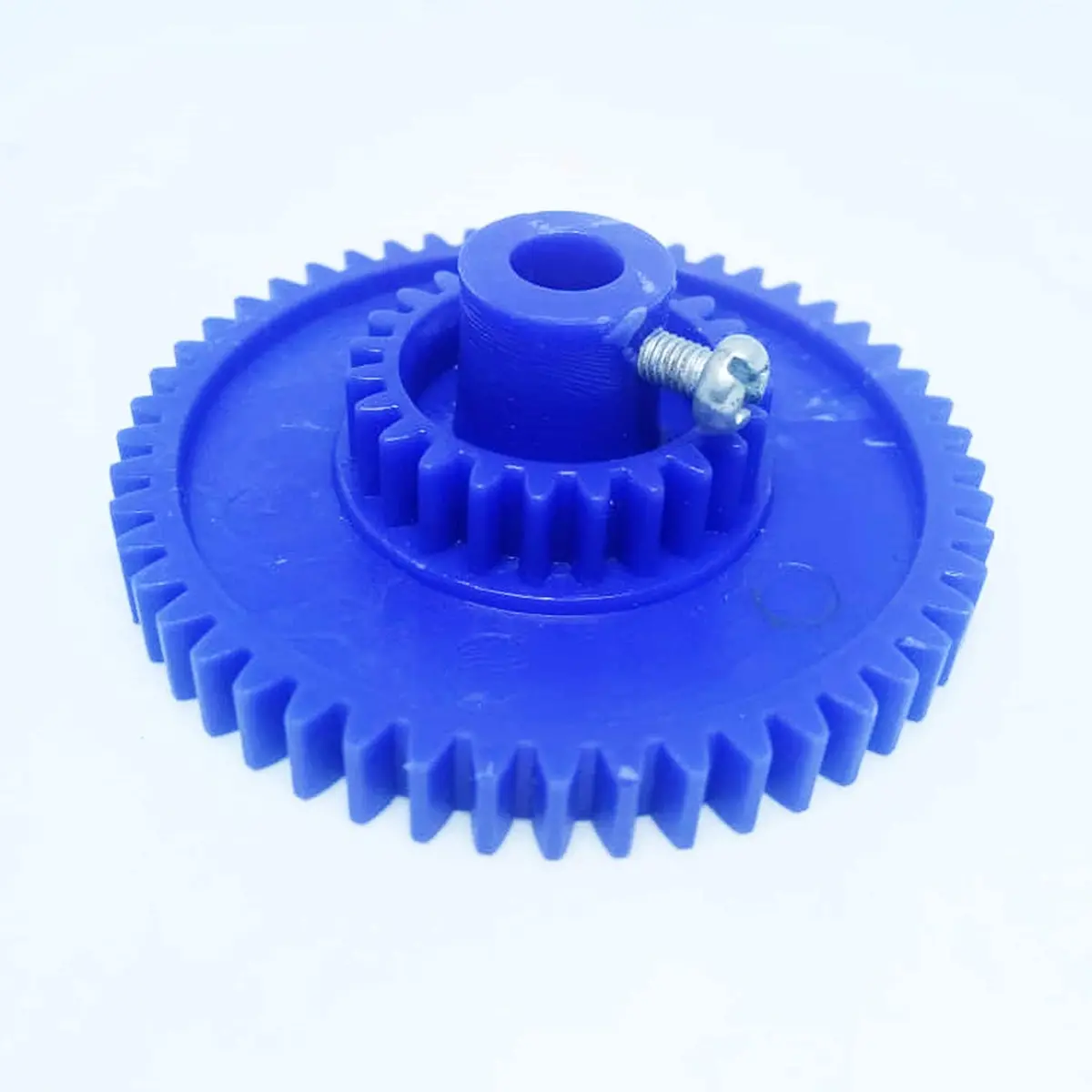 50 Teeth (24 Inner Teeth) 51 Mm Dual Plastic Spur Gear 6Mm Shaft (Blue) 1