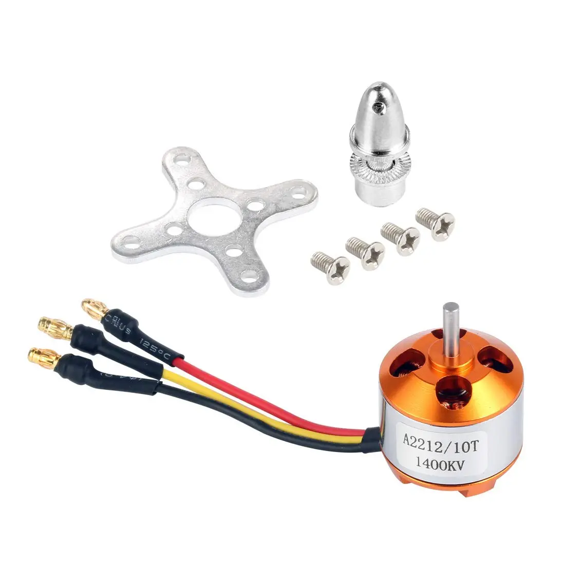 A2212 1400Kv Bldc Brushless Motor For Drone With  Soldered Bullet Connector 1