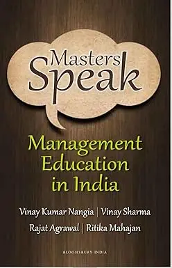 Masters Speak : Management Education In India By Vinay Kumar Nangia, Vinay Sharma (Hardcover) Old Book 1