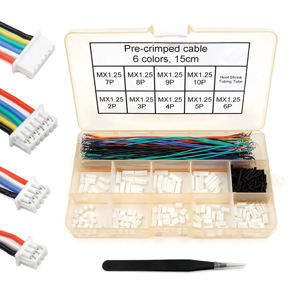 Mx1.25 Connectors And Pre-Crimped Silicone 15Cm Wire Compatible With Pixhawk 1