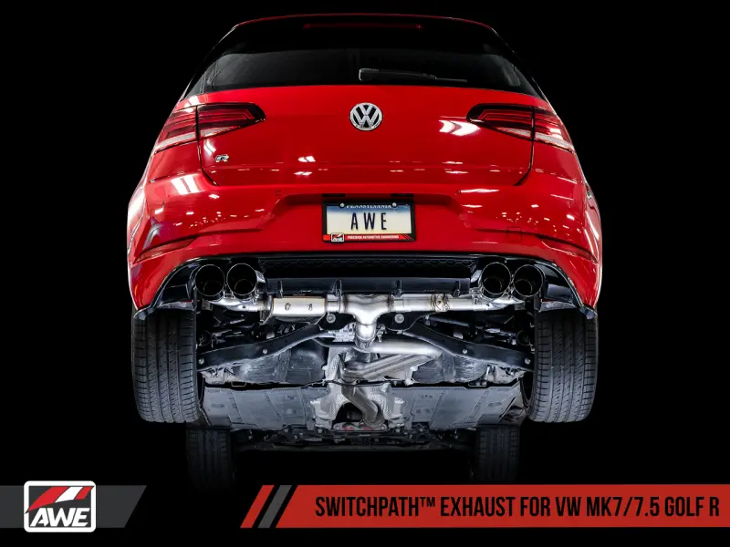 Awe Tuning Mk7.5 Golf R Switchpath Exhaust W/Diamond Black Tips 102Mm 2