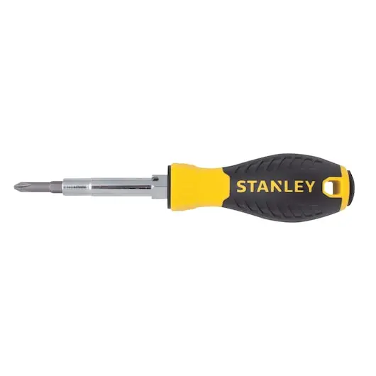 Stanley 6-Way Quick Change Screwdriver (Yellow And Black) Stht68012-8 2