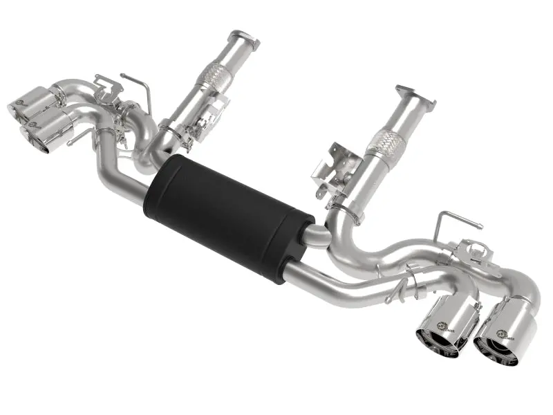 Afe Mach Force-Xp 3In To 2-1/2In 304Ss Cat-Back 2020 Chevy Corvette (C8) 6.2L - Polished Tip 1