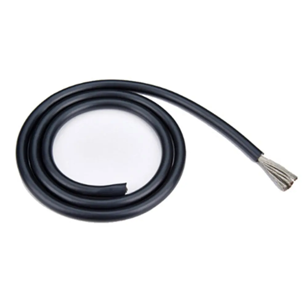 10 Awg Silicone Wire Black Ultra High Quality Super Flexible - 1 Meter 1