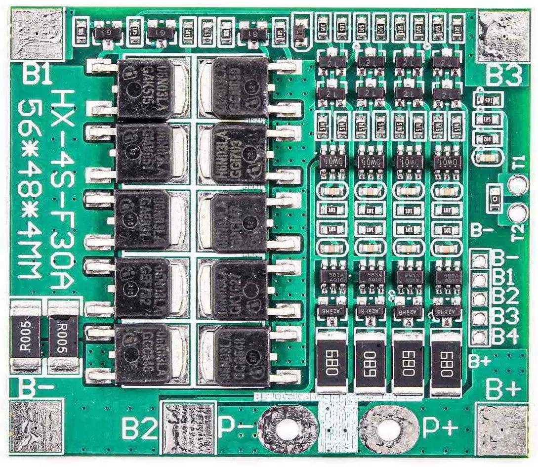 Bms 4S 30A 14.8V With Cable Li-Ion Lithium Battery Protection Board Pcb Protection Board 1