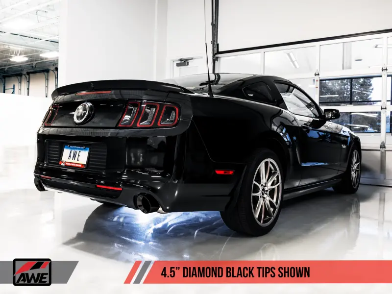 Awe Tuning S197 Mustang Gt Axle-Back Exhaust - Touring Edition (Diamond Black Tips) 1