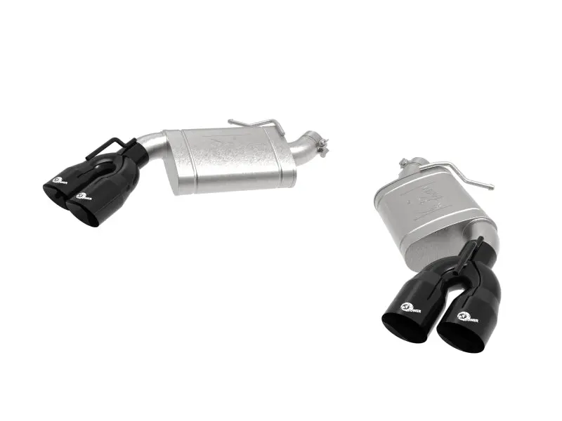 Afe Power Mach Force-Xp 3In Axle-Back Exhaust 16-20 Chevrolet Camaro Ss V8 6.2L W/Mufflers - Black 1