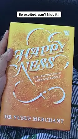 Happyness : Life Lessons From A Creative Addict By Dr Yusuf Merchant (Hardcover) Old Book 2
