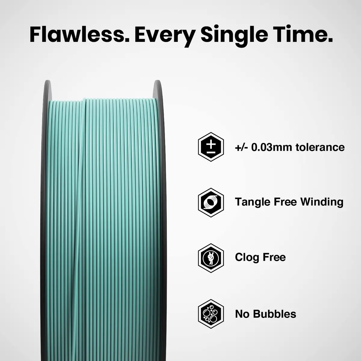 Numakers Pla+ Filament – Teal Blue – 1.75 Mm / 1 Kg 2
