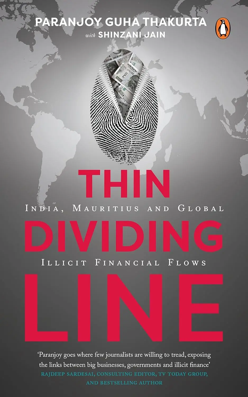 Thin Dividing Line: India, Mauritius And Global Illicit Financial Flows By Paranjoy Guha Thakurta (Hardcover) Old Book 1