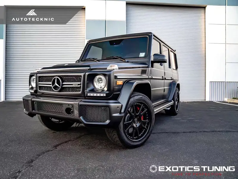 Autotecknic Carbon Fiber Front Bumper Bull Bar Cover - Mercedes-Benz W463 G-Class 4