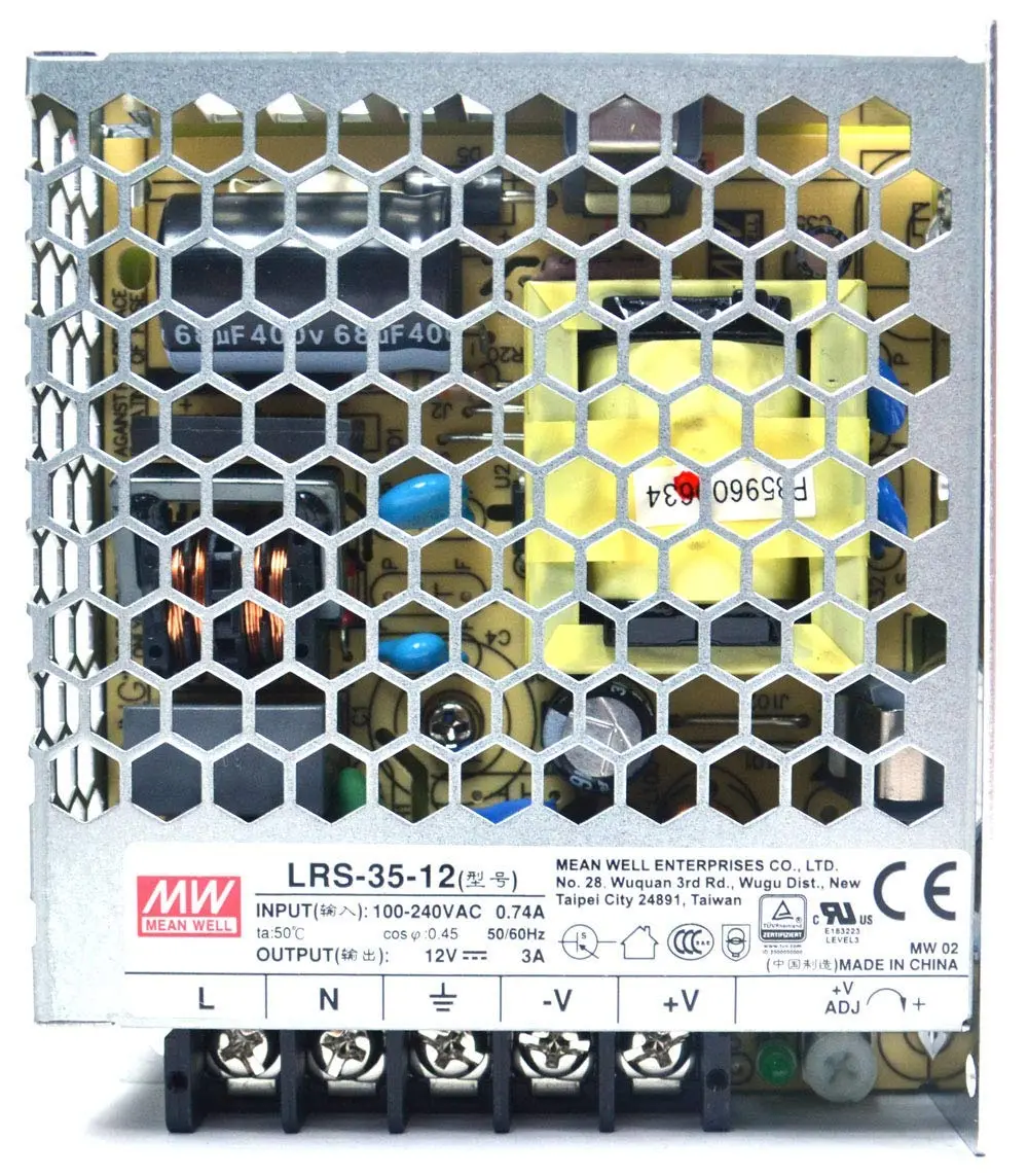 Mean Well Lrs-35-12 – 12V 3A – 36W Smps Ac To Dc Switching Single Output Power Supply 1