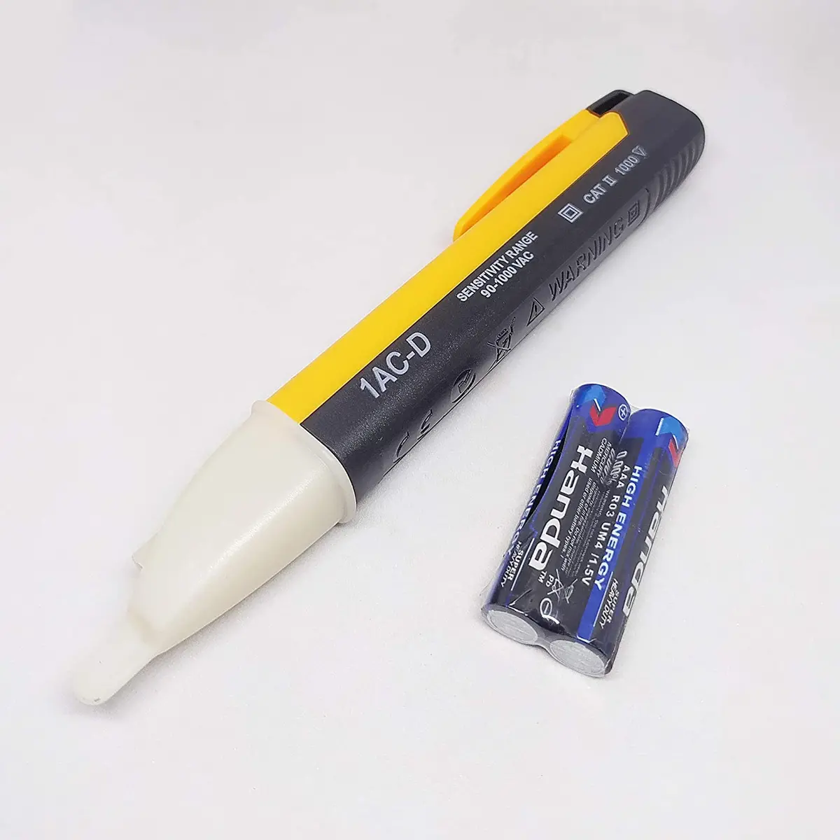 Voltage Tester 90~1000V Ac Electric Voltage Power Detector Alert Sensor Tester Led Light Non-Contact Pen 1