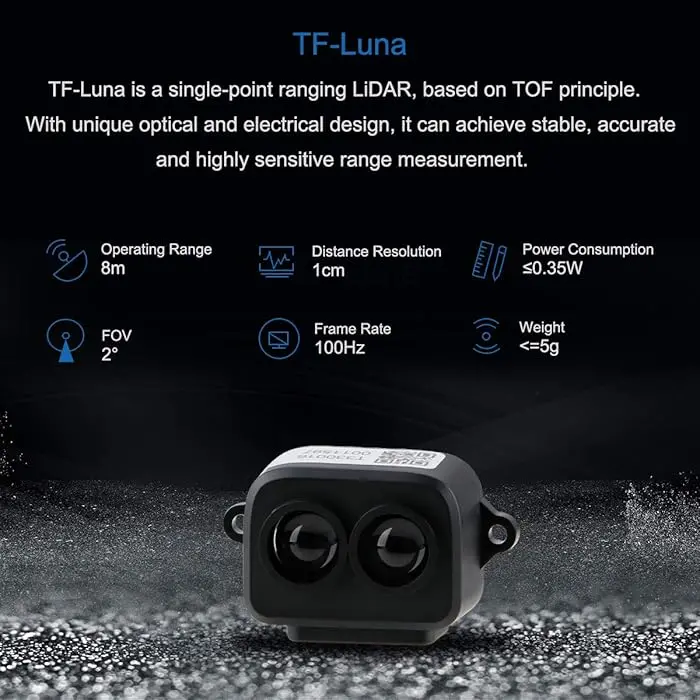 Benewake Tf-Luna Micro Lidar 8M Distance Sensor 2