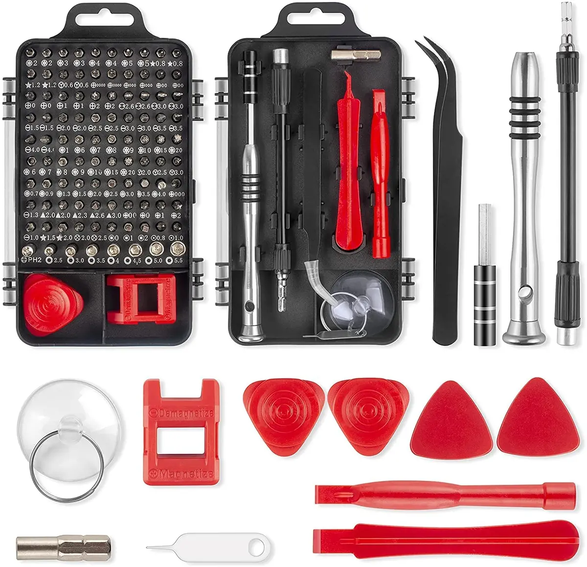 Screw Driver Sets, 110 In 1 Crv Multi-Function Magnetic Screwdriver Kit, Stainless Steel Professional Repair Tools Kit 1