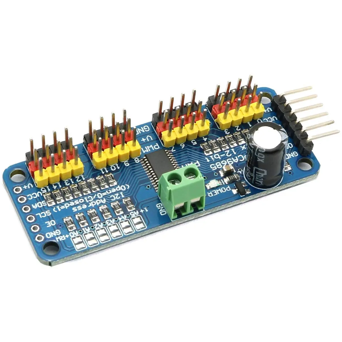 Pca9685 16-Channel 12-Bit Pwm / Servo Driver I2c Interface For Arduino Raspberry Pi 1