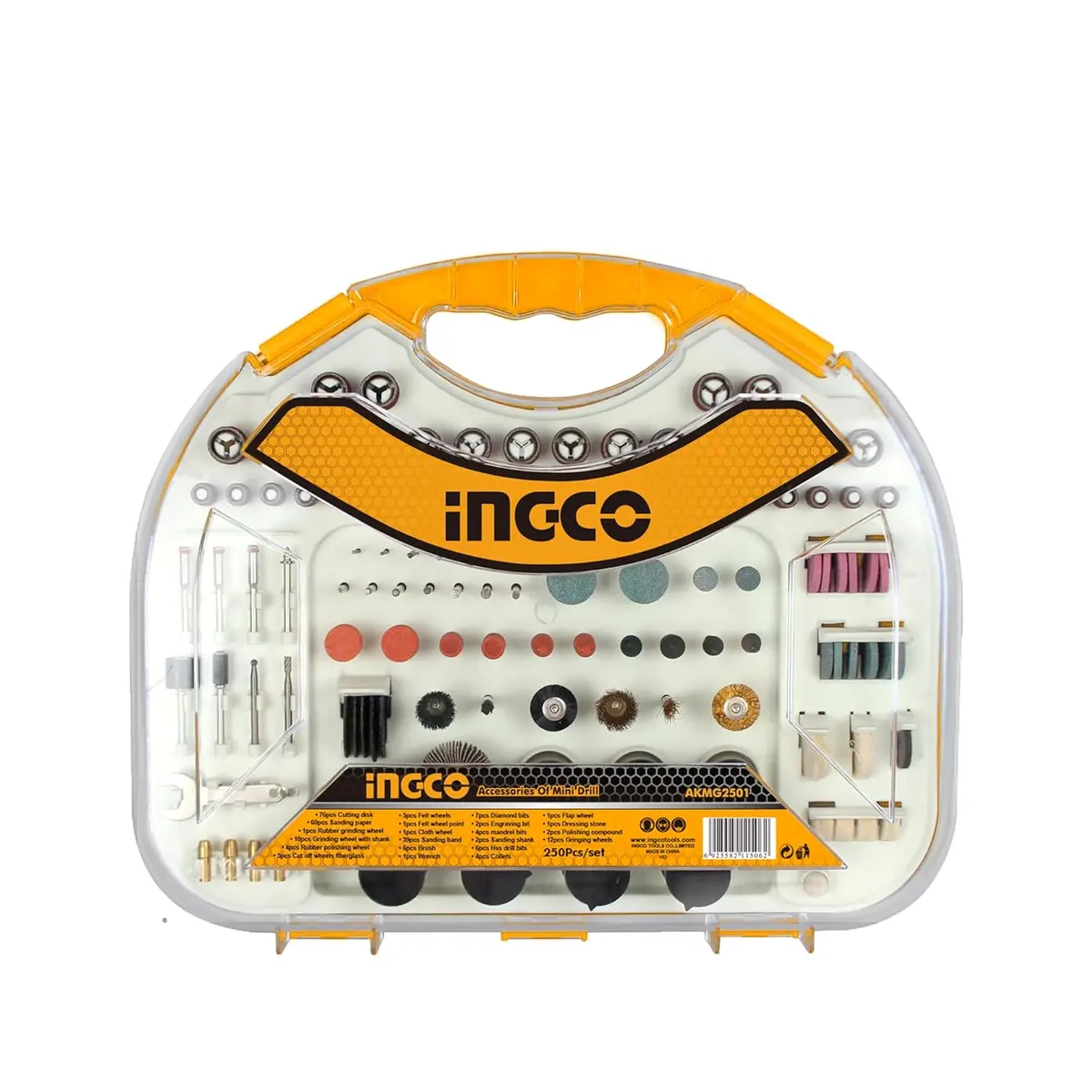 Ingco Akmg2501 250 Pcs Hss Mini Drill Accessories Set 2