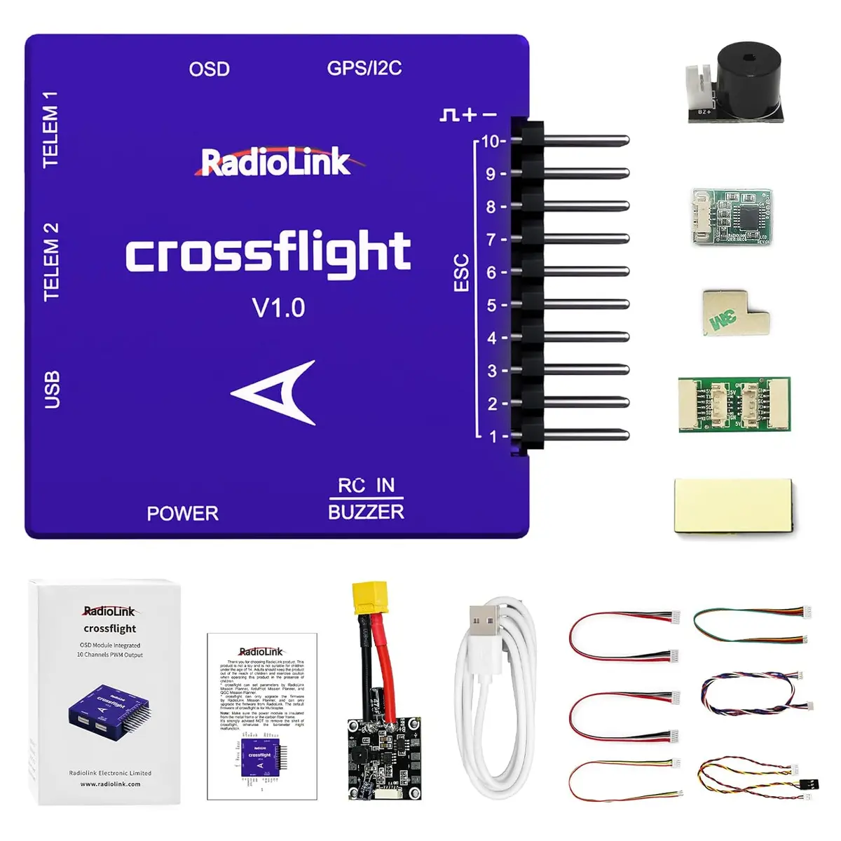 Radiolink Crossflight Flight Controller Osd 10Ch Pwm (Power Module 2) 1