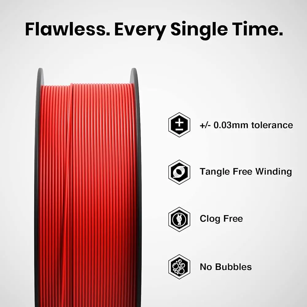Numakers Abs Filament- Apple Red- 1.75 Mm / 1 Kg 2