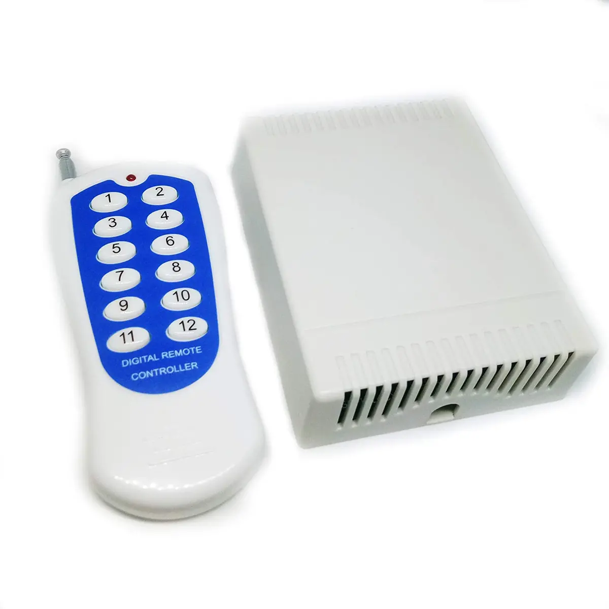 12V 20A 12 Channel Rf Wireless Remote Control Switch Relay Module | Rf Remote Controller | Rf Transmitter + Receiver 1