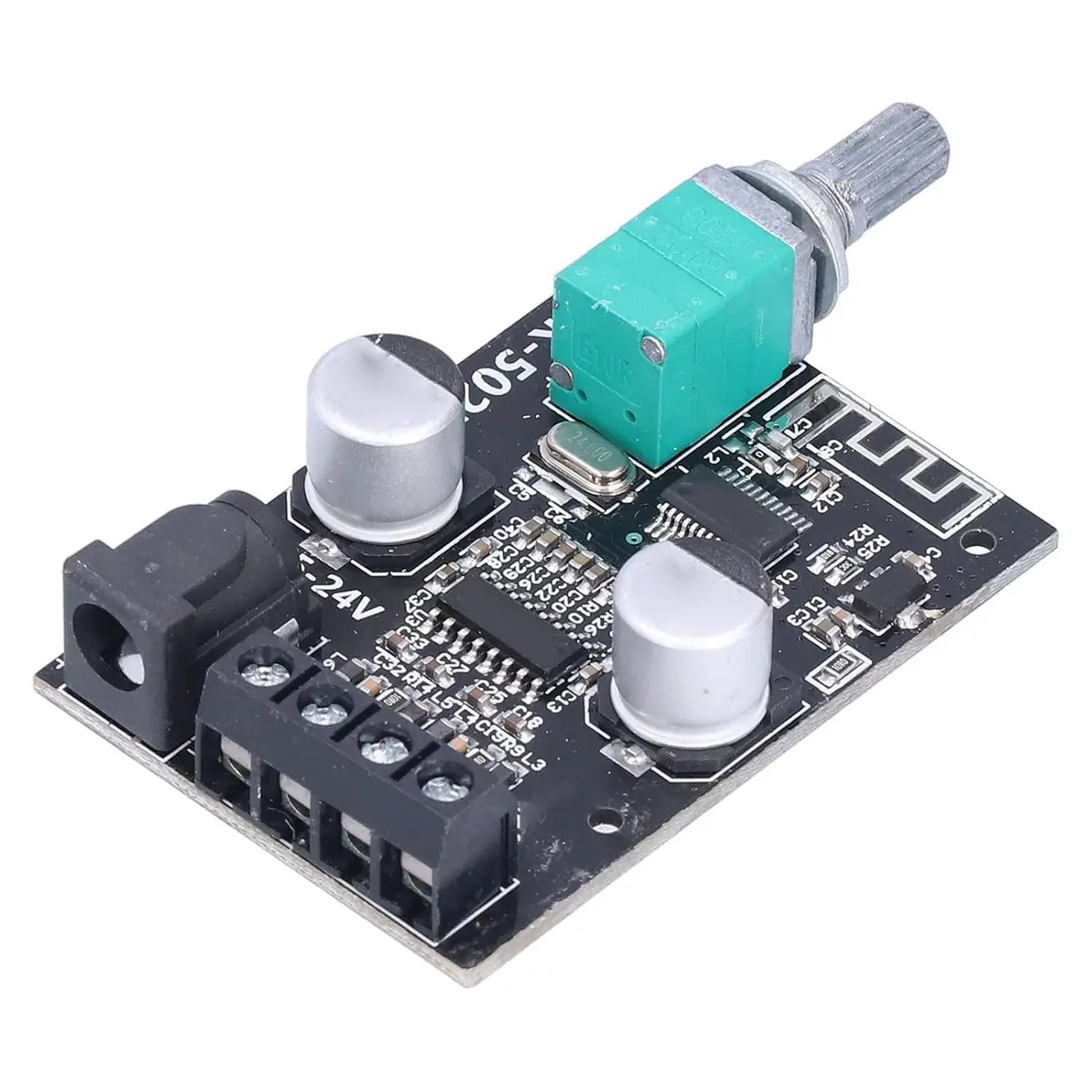 Zk‑502L Dual Channels Bluetooth Digital Amplifier Module For Diy Speakers 5-24V 1