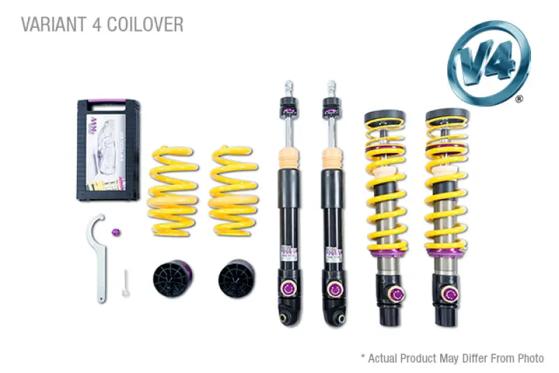 Kw Coilover Kit V4 Porsche 911 (992) Carrera 2/2S Coupe W/ Or W/O Original Lift System W/O Pasm 1